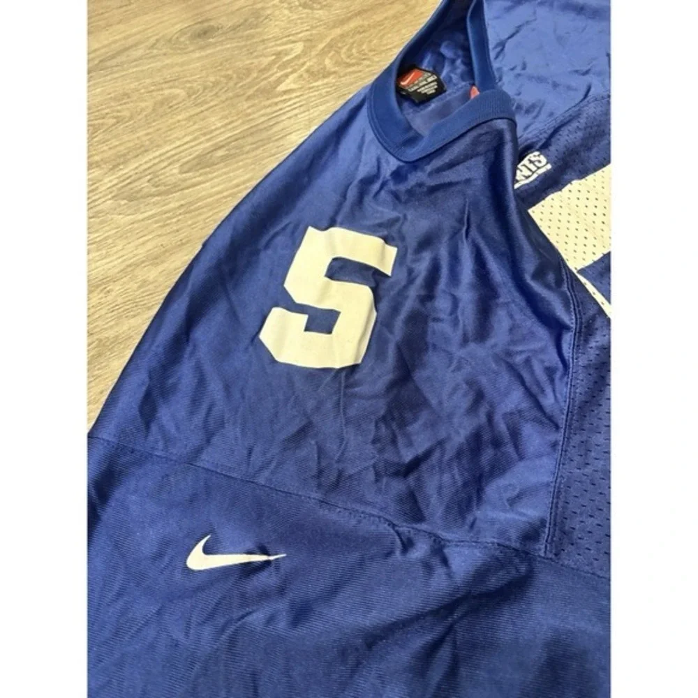 Vintage Nike Kerry Collins #5‎ New York Giants Jersey Men's XXL Blue NFL Team